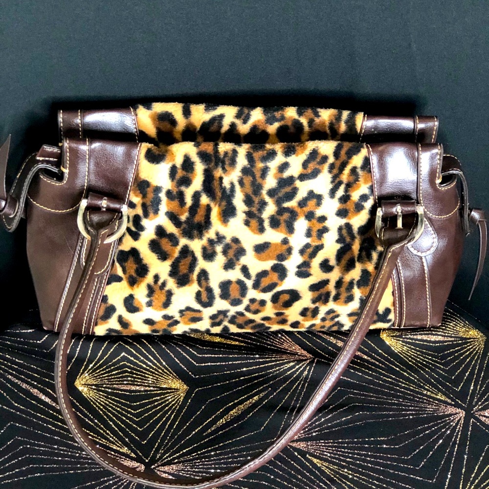 Cheetah strap Purse